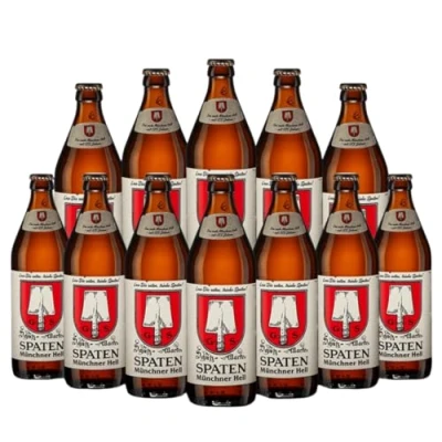 Image of Spaten German Münchner Hells Beer 500ml Bottles 5.2% ABV (12 Pack)