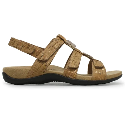 Image of Vionic Women&#039;s Amber Sandal, Gold Cork, 6.5 UK