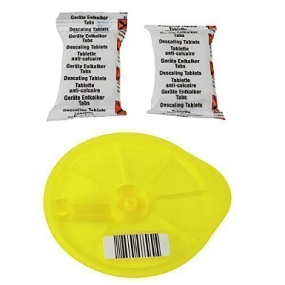 Image of Quailitas Coffee Machine Descaling Kit Descaler Tablet Compatible w/TASSIMO Bosch, Service Yellow T Disc Included Accessories