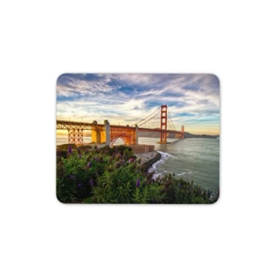 Image of Destination Vinyl ltd Golden Gate Bridge Mouse Mat Pad San Francisco USA America Computer #8905