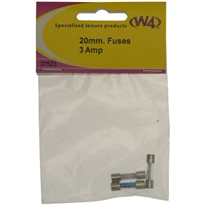 Image of W4 3 Amp Fuses (Pack of 3) Silver