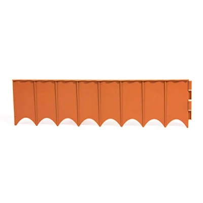Image of Prosper Plast IKRR R624 595 x 16 cm Garden Fence ,Assorted (Brown, Terracotta, Green)