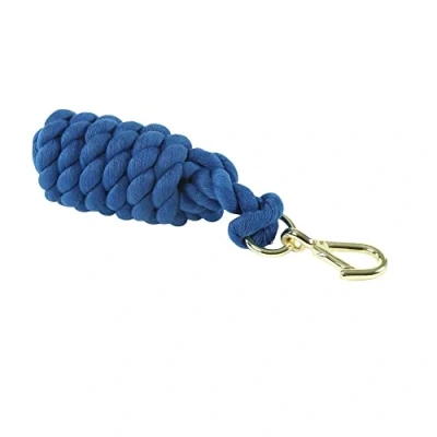 Image of Shires Plain Headcollar Lead Rope Royal Blue