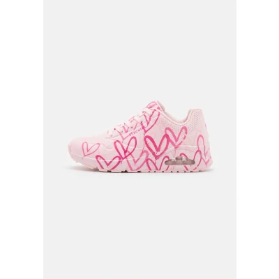 Image of Skechers Sport UNO Trainers, Women&#039;s, Size: 3.5, Pink multi color High quality imitation leather