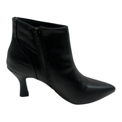 Image of sole london LADIES WOMENS ANKLE LOW KITTEN HEEL INNER ZIP OFFICE WORK FASHION SHOES BOOTS