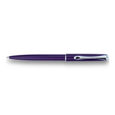 Image of Traveller Ballpoint Pen Stainless Steel / Chrome Purple Medium 2 Piece Set