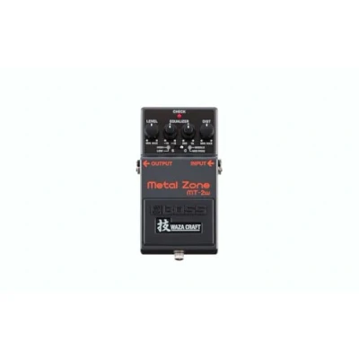 Image of BOSS Mt 2W Metal Zone Waza Craft, Standard And Custom Mode Powerful Three Band Eq, Black