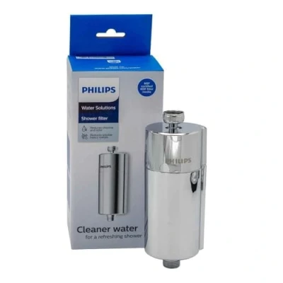 Image of Philips Water In Line Shower Filter, Reduces Chlorine by up to 99%, Easy Instal, Fits all standard hoses and taps