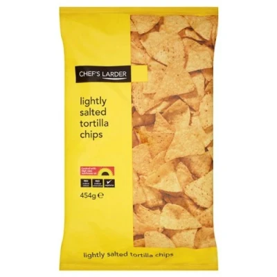 Image of Chefs Larder Lightly Salted Tortilla Chips 1 x 454gram