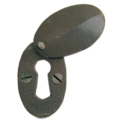 Image of Oval Escutcheon &amp; Cover 2&quot; x 1 1/8&quot; Beeswax
