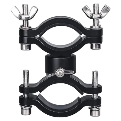 Image of GMBYLBY Bike Torch Clamp Flashlight Bracket Rotating Light Mount Cycling Clip Mounting