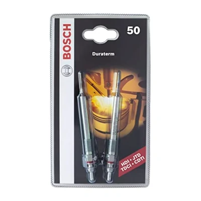Image of Bosch 0250403904 (50) Glow plug Duraterm High Speed Blister pack of 2 for Diesel Engine Vehicles