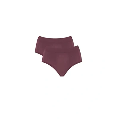 Image of Sloggi Womens GO Allround Maxi Briefs 2 Pack Brown Polyamide One Size