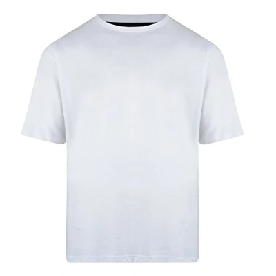 Image of KAM Jeanswear Men&#039;s Extra Long Plain T Shirt White 5XL