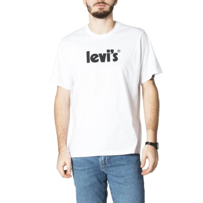 Image of Levi&#039;s TEE Print Tshirt, Men&#039;s, Size: Small, Poster white