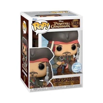 Image of Funko Pop! Movies: PotC Captain Jack Sparrow (opening) Pirates Of the Caribbean Collectable Vinyl Figure Gift Idea Official Merchandise Toys for Kids &amp; Adults Movies Fans