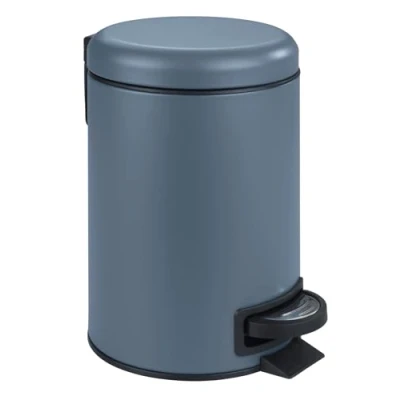 Image of WENKO Leman Cosmetic Pedal Bin Slate Blue 3 L