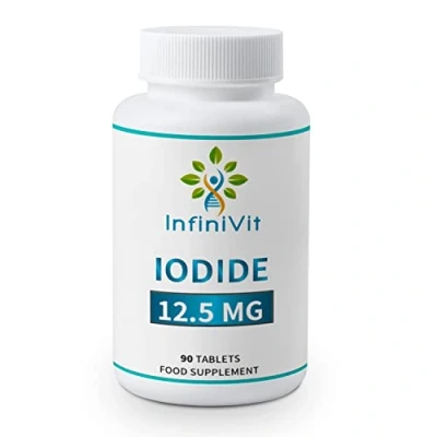 Image of InfiniVit High Potency Iodine Tablets, Lugols Iodine, and Potassium Iodide, 90 Vegan Tablets