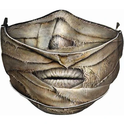 Image of Spiral MUMMIFIED Cotton Fashion Mask with Adjuster