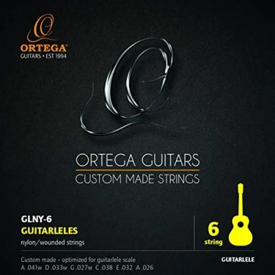 Image of ORTEGA Guitarlele Strings 420 440mm Scale 6pcs. (GLNY 6)