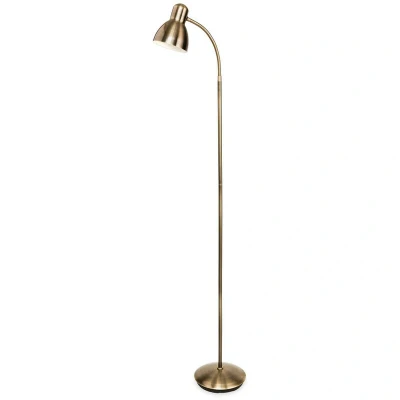 Image of Morgan 1 Light Floor Antique Brass, E27