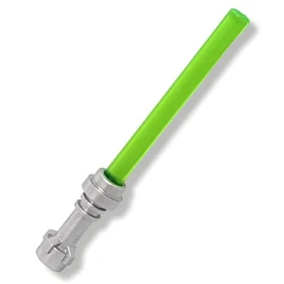 Image of LEGO Accessories: Star Wars Replacement dark Green (Lightly Frosted) Lightsaber (trans green) for Minifigs