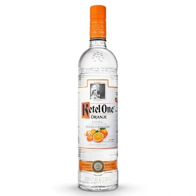 Image of Ketel One Oranje Vodka 40% vol 70cl Kettel Infused with Essence of Orange Crisp &amp; Refreshing Taste Flavoured for Mixed Drinks or in Cocktails