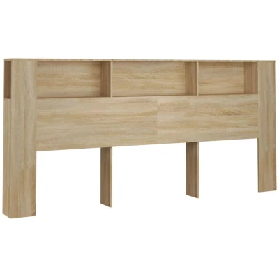 Image of vidaXL Headboard Cabinet Sonoma Oak 220x18.5x104.5 cm