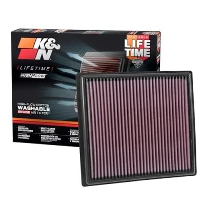 Image of K&amp;N Replacement air filter compatible with Dodge Ram 2500, 3500, 4500, 5500 2013 2016 (33 5005)
