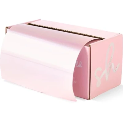 Image of Simply Hair Luxury Extra Wide Embossed Foil Roll with Built In Cutter 12.7cm x 100m Professional Hairdressing for Highlighting &amp; Balayage Rose Gold