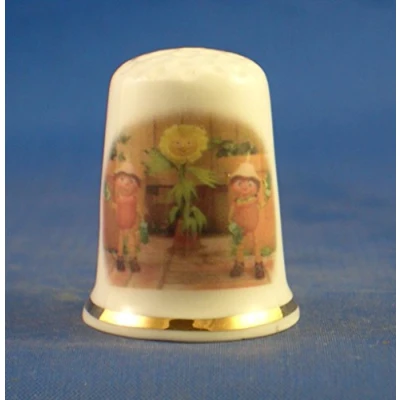 Image of Birchcroft Porcelain China Collectable Thimble Bill and Ben The Flower Pot Men