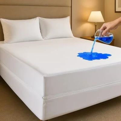 Image of 4AS Zipper Anti allergy Bed bug Waterproof Mattress Protector Encasement cover (Single) (King)