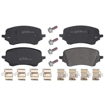 Image of KTL1TC2K021AA, KTL1TC2K021AB, KTL1TC2K021AC Brake pad set FEBI BILSTEIN 183713 Front Axle with fastening material attachment