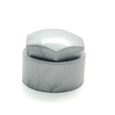 Image of Partsdealers Wheel Nut Covers Durable Bolt Caps (1, Glossy Alloy Grey, 17mm HEX)