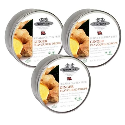 Image of Simpkins Sugar Free Ginger Drops 175 g (Pack of 6)