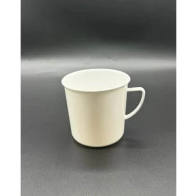 Image of Kimmel 21 000 1601 1 Handle, Teacup, Coffee Mug, Reusable, Shatterproof, 330 ml, Plastic, White