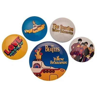 Image of Pyramid International BP80477 The Beatles Yellow Submarine Badge, Multi Colour, 10 x 12.5 1.3 cm