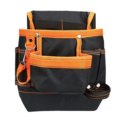 Image of Tool Belt Bag, Waist Bag Adjustable Work Apron Hanging Utility Pouch for Carpenter Gardener