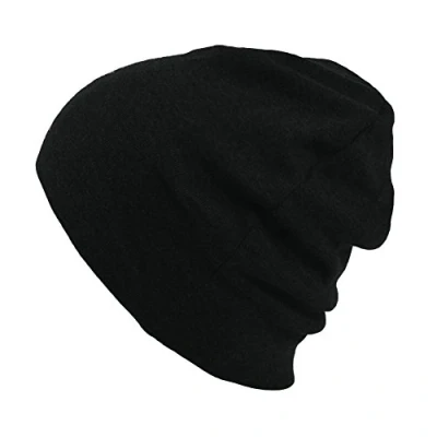 Image of Casualbox Men Made in Japan Organic Knit Beanie Hat Slouch warm winter Black(Size: One Size)