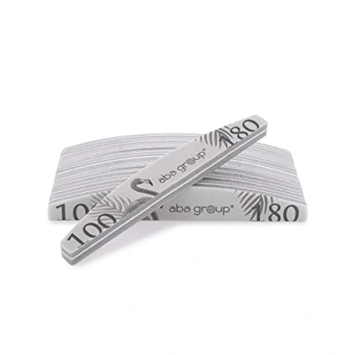 Image of Aba Group 10 Pack 100/180 Nail Polishers Premium Polishing Block for Heavy Duty Single Use Precise Made in EU Manicure Pedicure Set Crescent Moon (100/180)