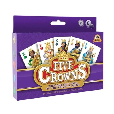 Image of PlayMonster Five Crowns Rummy Style Family Card Game Award Winning For Nights Ages 8+
