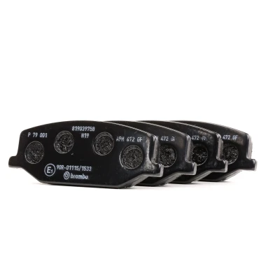 Image of 5511070A00, 5511070A00000, 5511080000, 5511080000000, 5511080001 Brake pad set BREMBO P 79 001 excl. wear warning contact without accessories