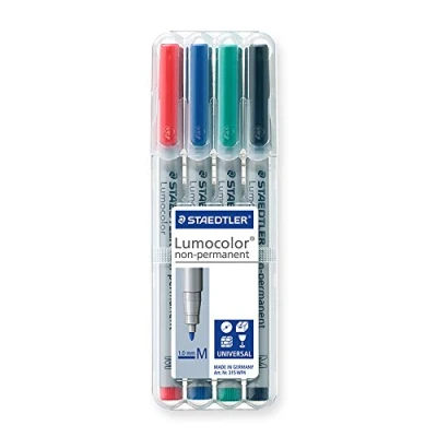 Image of Staedtler 315 Lumocolor Non permanent Pen 1.0MM Medium Tip (Wallet 4)