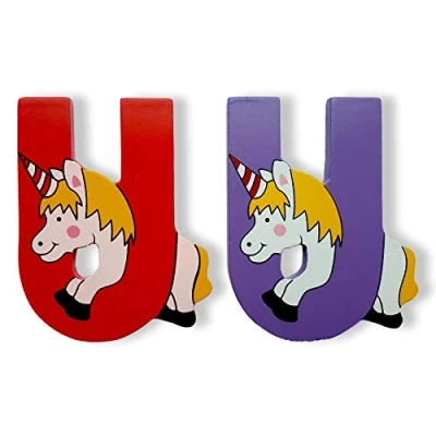 Image of Vinsani® WOODEN JUNGLE ANIMAL ALPHABET LETTERS PERSONALISED BEDROOM WALL DOOR NAME (U)
