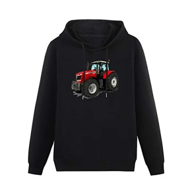 Image of huanhuan Mens Sweatershirt Massey Ferguson Graphic Tractors Agriculture Farm Machine Equipment Casual Pullover Hoodies Loose Fit Stretch Women Street Wear Size S Black