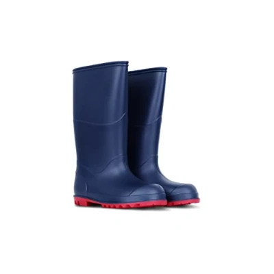 Image of Muddy Puddles Navy Wellies Large size 2