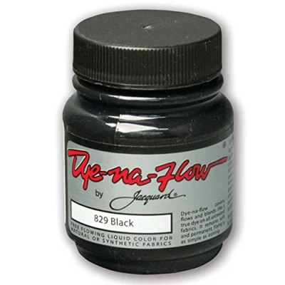 Image of Jacquard Dye Na Flow 829 Black Liquid Arcylic Paint for Fabric 2.25 fl oz 66.54ml
