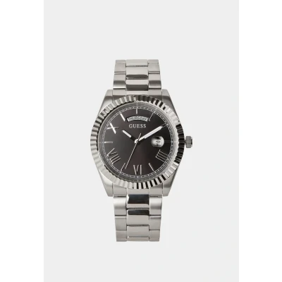 Image of Guess Unisex Watch silvercoloured, Size: One Size, Silver coloured