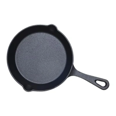 Image of Buckingham 30066 Cast Iron Pre Seasoned Skillet, Frying Pan 20 cm For Healthy Cooking Premium Quality, black