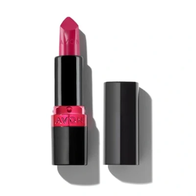 Image of Avon Ultra Creamy Satin finish Lipstick Hibiscus with Vitamin E, Avocado Oil and Sesame for a Comfy Feel, Rich Colour Full Coverage, Cruelty Free